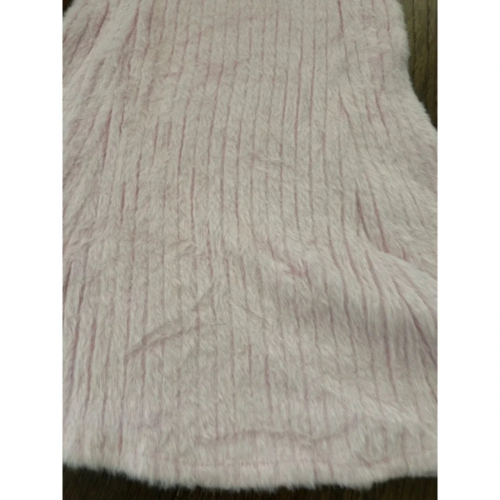 Justice Girls Pink Eyelash Knit Sleeveless Ribbed Dress Size Medium 10 107613